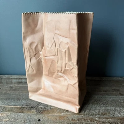 Jarrón Rosenthal Hellbraun Studio-Line 11" Alemania - "No tirar basura" Foto 1 de 4