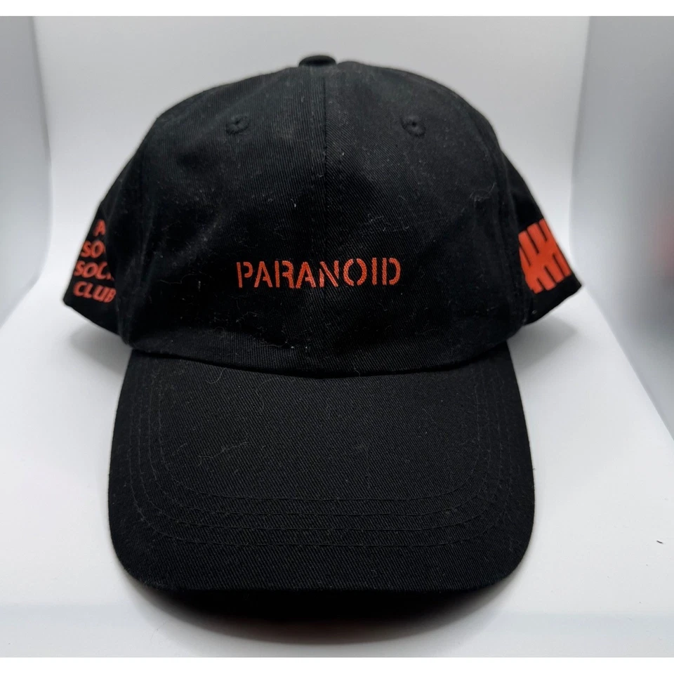 ASSC Anti Social Social Club x Undefeated Paranoid Black Hat Cap - Image 1 of 4