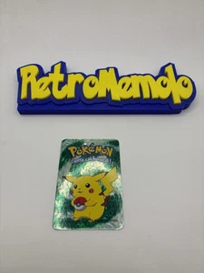 Pikachu #025 2000 Pokémon Vending Green Prism Holo Sticker Karte - Near Mint Vintage - Bild 1 von 7