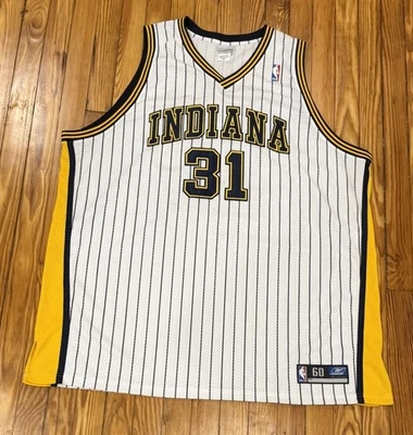 Vintage Indiana Pacers Reggie Miller Authentic Reebok Jersey Size 60 NBA - Image 1 of 4