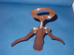 CAMPAGNOLO 12" BIG CORKSCREW ITALY BOTTLE WINE OPENER MIRO BROWN MID CENTURY VTG - Picture 1 of 7