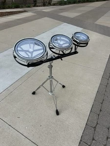 Remo USA 6" 8" & 10" Roto Toms Drums w STAND EXCELENTE!! #HF4 - Picture 1 of 11