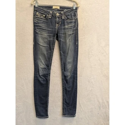 Pantalones de mezclilla ajustados Big Star Liv para mujer azul lavado talla 24R Foto 1 de 4
