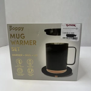 Poppy Mug Warmer Set With Lid NIB - Picture 1 of 7