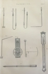 Antigua impresión de barómetro de 1877 | Grabado de meteorología victoriana | Ciencia meteorológica - Imagen 1 de 16