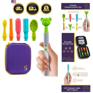 Oral Sensory Stimulation Kit with 6 Heads Vibration Support Speech Feeding - Picture 1 of 11