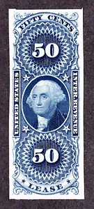 US R57P3 50c Lease Plate Proof On India Paper XF NH (-001) - Picture 1 of 2