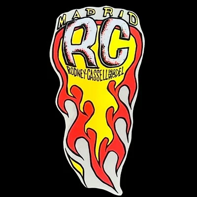 Pegatina De Colección Años 80 Madrid RC Rodney Cassell Modelo Pro Monopatín � Foto 1 de 2