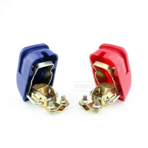 1 Pair Quick Release Battery Terminal Clip Connector Clamp for Car Boat Caravan - Picture 1 of 7