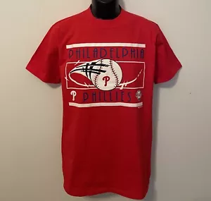 Vintage 1992 PHILADELPHIA PHILLIES RUSSELL ATHLETIC T-SHIRT NWT NEW Old Stock M - Picture 1 of 5
