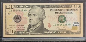 2006 $10 FRN Fancy Serial # Radar Repeater Gem UNC #968 - Picture 1 of 6