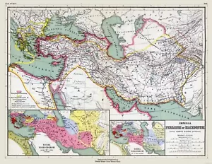 Historic Map - Middle East Persian Macedonia Empires - Kiepert 1903 - 29.74 x 23 - Picture 1 of 20
