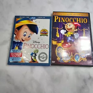 Movie Set Walt Disney Pinocchio Blu-Ray / Collectible Classics DVD Lot - Imagen 1 de 14