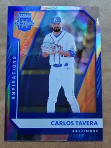 Carlos Tavera 2021 Panini Elite Extra Edition Aspirations Baseball Card 013/249 - Picture 1 of 10