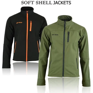 Softshell Jacket Work Outdoor Windproof Water Resistant Casual Golf Mens Thermal - Picture 1 of 15
