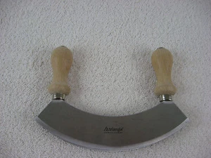  Triangle Double Blade Vegetable Chopper Wood Handles-Made In Germany - Picture 1 of 7