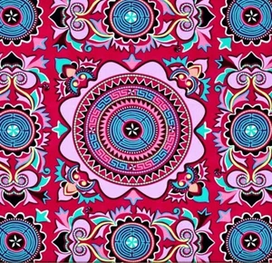 COTTON SATEEN - Eternal Sunshine Mantra Cherry by Amy butler - Bild 1 von 2