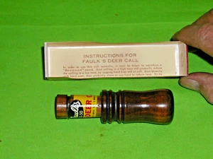 VINTAGE NIB OEM FAULK'S LAKE CHARLES LA. D-50 DEER CALL - Picture 1 of 2