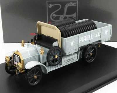 MODELLINO CAMION EPOCA STATICO DIECAST FIAT 18BL PIRELLI C 1917 BLU SCALA 1/43 - Immagine 1 di 4
