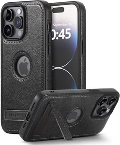 Leather case for iPhone 15 Pro Max Case Thin Flexible Soft Grip Luxury Cover - Picture 1 of 7