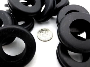 1" Hole Fit Rubber Grommet Wiring Bushing For 1/8" Thick Panel, Has 11/16" ID - Picture 1 of 12