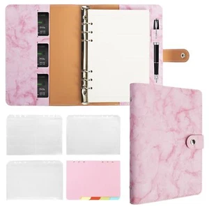FYY Leather A5 Binder 6 Ring Binder Notebook - Refillable Notebook A5 Planner... - Picture 1 of 5