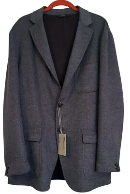 Chaqueta suave BRIONI Giacca para hombre talla XL hecha a mano gris lana seda cachemir Italia Foto 1 de 4