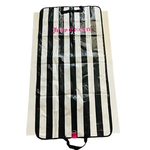 Juicy Couture Travel Zipper Garment Bag, Dress Bag, Long, Plastic, Stripes - Picture 1 of 6