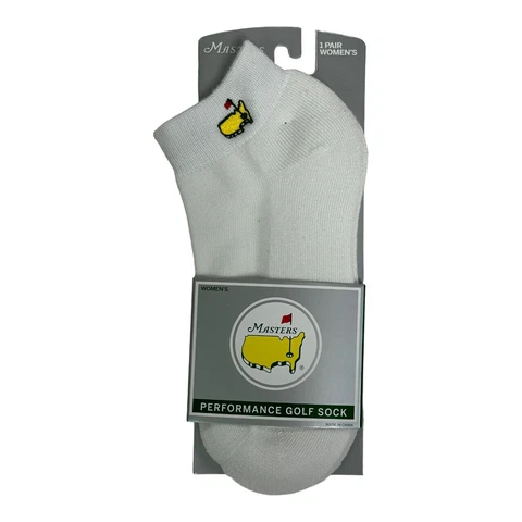 Masters Ladies White Ankle Performance Golf Socks Cover