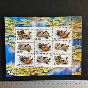 USSR RUSSIA STAMP MNH-OG 1991. FAUNA Wildlife. Ducks. SHEETLET. Canards. - Picture 1 of 1
