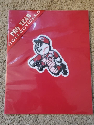 1999 Cincinnati Reds Mascot Running Man Jersey Sleeve Patch Pro Team Collectible Cover