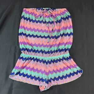 Super Cute Victoria's Secret Rainbow Romper Swimsuit Cover up Size S/P Excellent - Picture 1 of 24