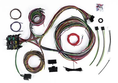 Hot Rod Eazy Wiring Harness 12 Circuit + Headlight & Dipper Switch - Ford, Chev - image 1 of 4