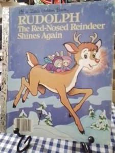 RUDOLPH THE RED-NOSED REINDEER SHINES AGAIN Little Golden Book New York 1982 VG - Picture 1 of 9