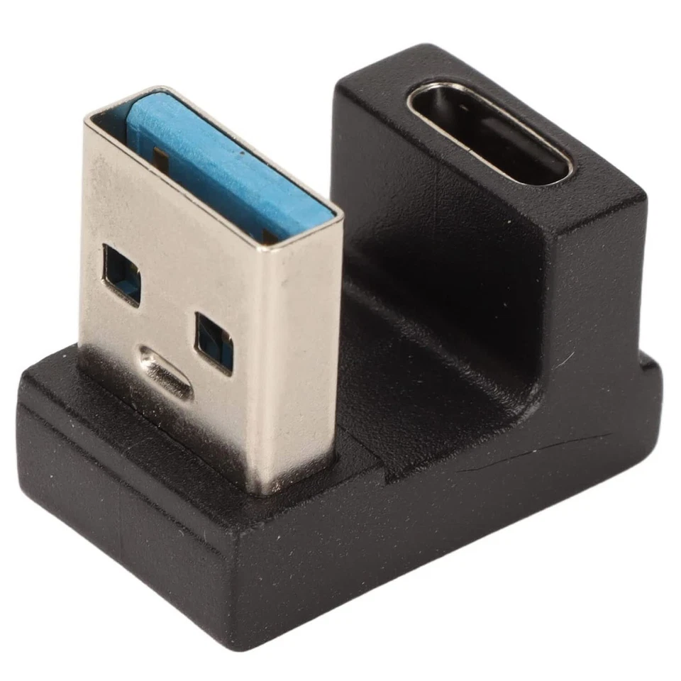 USB 3.0 A Male to USB 3.1 C Female U Shape Angle Adapter OTG 5Gbps Converter - Image 1 of 4