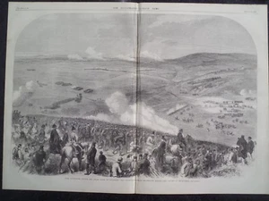 Volunteer Review Brighton Das Tal von Bevendean illustrierte Londoner Nachrichten 1866 - Bild 1 von 1