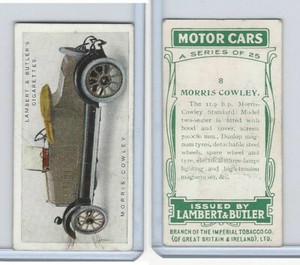 L8-61 Lambert, Motor Cars, 1922, #8 Morris-Cowley