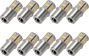 10 Packs LED Light Bulbs Super Bright 1156 1141 1003 BA15S for Cars 12V Non-Pola - Picture 1 of 12