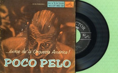 ORQUESTA AMERICA / Poco Pelo / RCA VICTOR MKE - 134 Press. Mexico 1956 EP G - Image 1 of 4