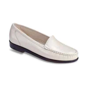 NEU SAS Simplify Damen-Slipper aus genarbtem Perlen-Knochenleder Größe 7 S schmal - Bild 1 von 11