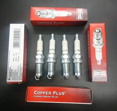 Champion Copper Plus Spark Plug 4pc set - RS10LC Land Rover 4.0L V6 - LR000604  - Image 1 of 3