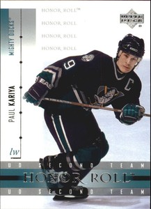 2001-02 UD Honor Roll Anaheim Ducks Hockey Card #43 Paul Kariya