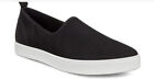 Women's Ecco Gillian Slip On Black Leather Comfort Shoes Sz 10/41 Flat Loafers