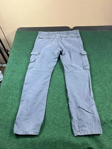 Wrangler Workwear Ranger Pants Gray Cargo Carpenter Cotton 34X29 - Picture 1 of 9