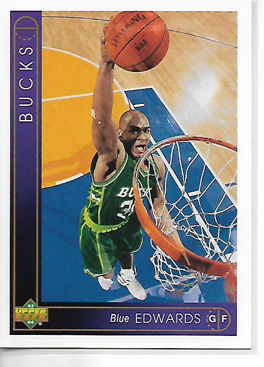 1993-94 Upper Deck Blue Edwards Card - Image 1 of 1