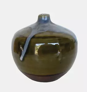 Kleine japanische Vintage Mid-Century Takahashi Keramik Vase/Unkraut Topf, 3" - Bild 1 von 9
