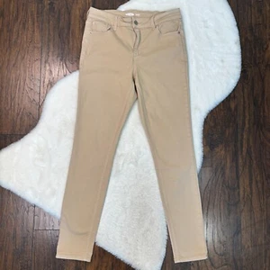 Old Navy Jeans 8 Rockstar Super Skinny Beige Khaki Stretch Mid-Rise Women's - Picture 1 of 12