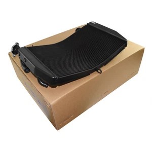 Black Radiator Cooler Cooling Moto Radiater Assemlby For YAMAHA YZF R1 2009-2014 - Picture 1 of 11