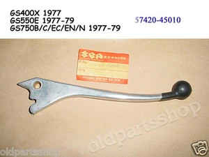 Suzuki GS400 GS550 GS750 Lever RH NOS GS400X GS550E GS750B BRAKE 57420-45010 - Picture 1 of 8