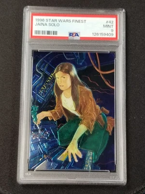 1996 Finest Star Wars #42 Jaina Solo PSA 9 - Image 1 of 2